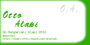 otto alapi business card