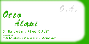 otto alapi business card